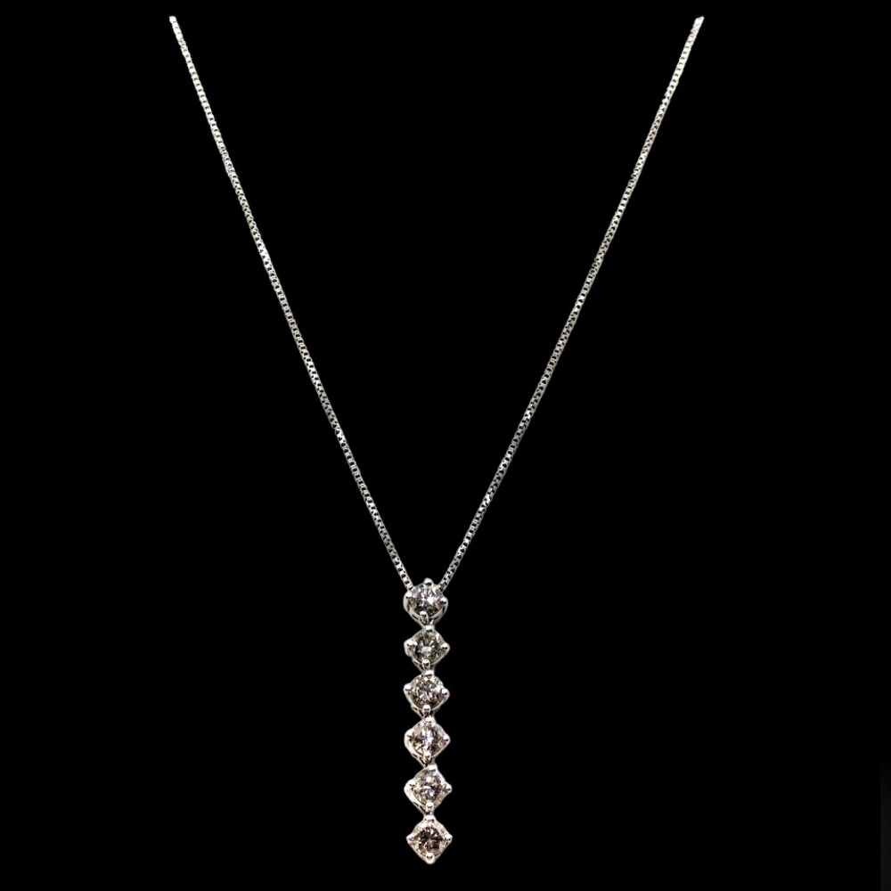 Platinum 850 chain pendant Platinum 1000 with 1 Carat Natural Diamond